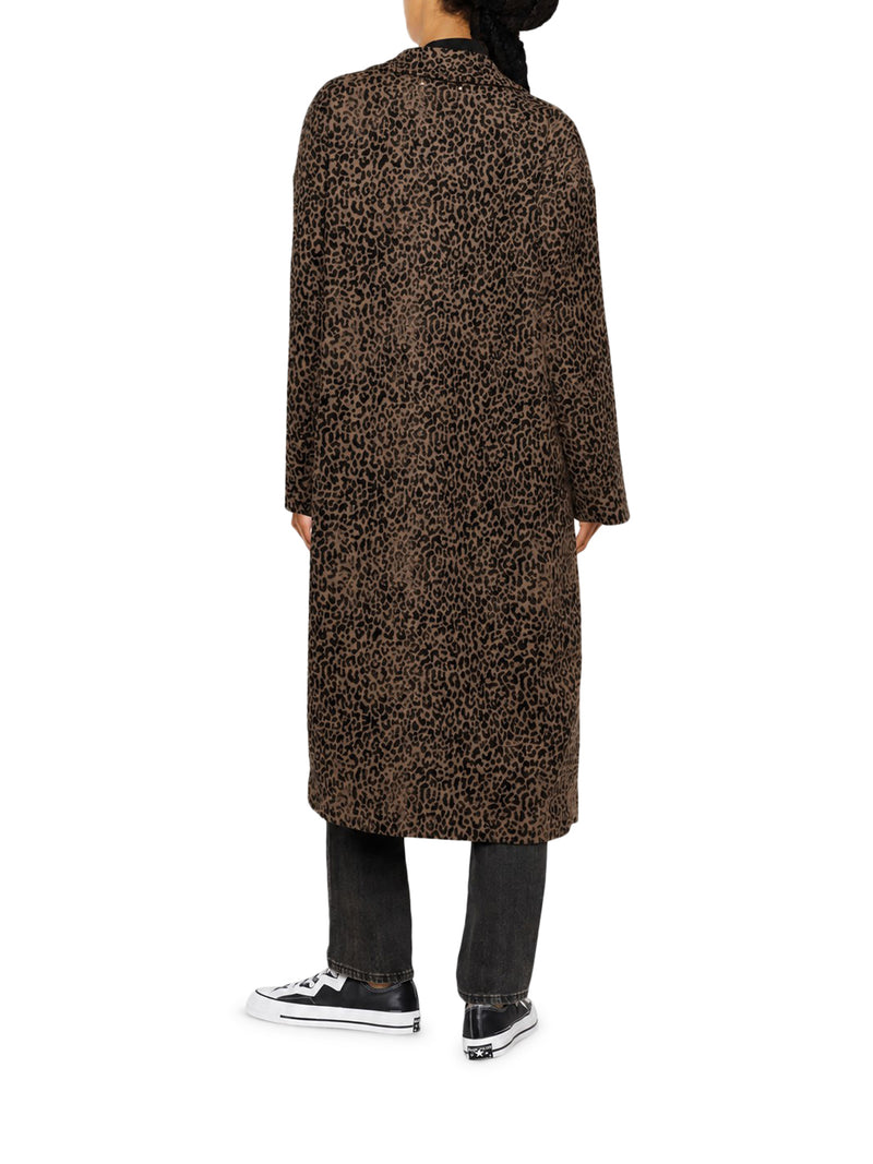Golden Goose Deluxe Brand Women Long Leopard-Print Coat GOLDEN GOOSE