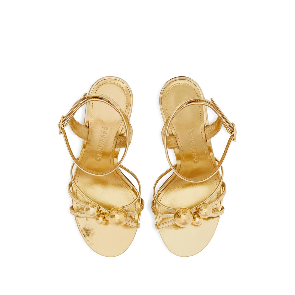 Ferragamo Gold Boots Women FERRAGAMO