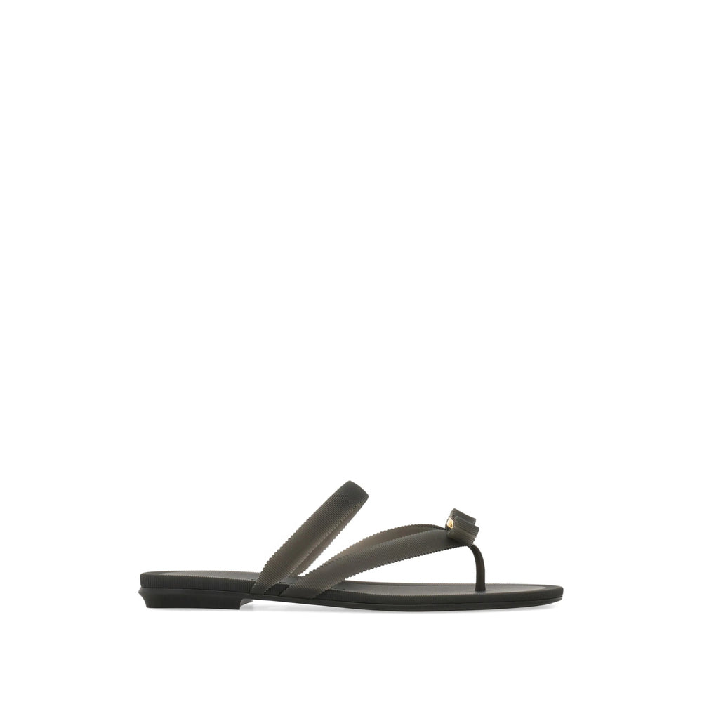 Ferragamo Black Flip-Flops & Slides Women FERRAGAMO