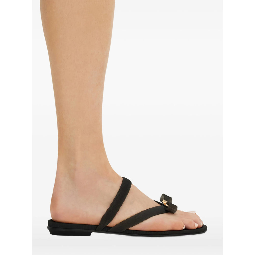 Ferragamo Black Flip-Flops & Slides Women FERRAGAMO