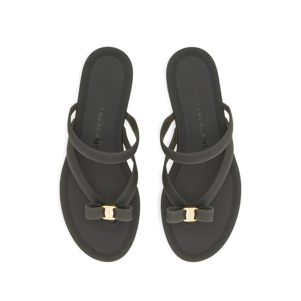 Ferragamo Black Flip-Flops & Slides Women FERRAGAMO