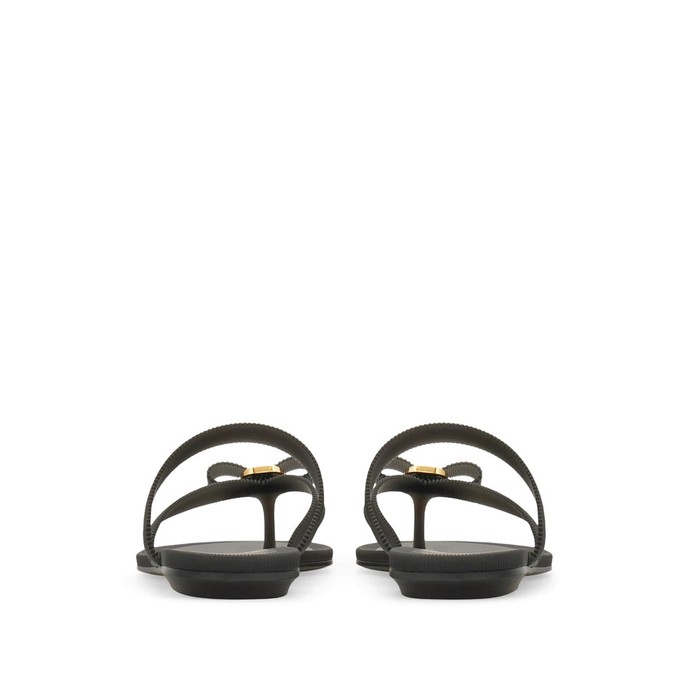 Ferragamo Black Flip-Flops & Slides Women FERRAGAMO
