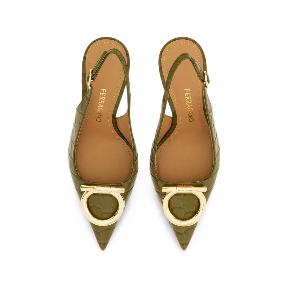 Ferragamo Green Shoes Women FERRAGAMO