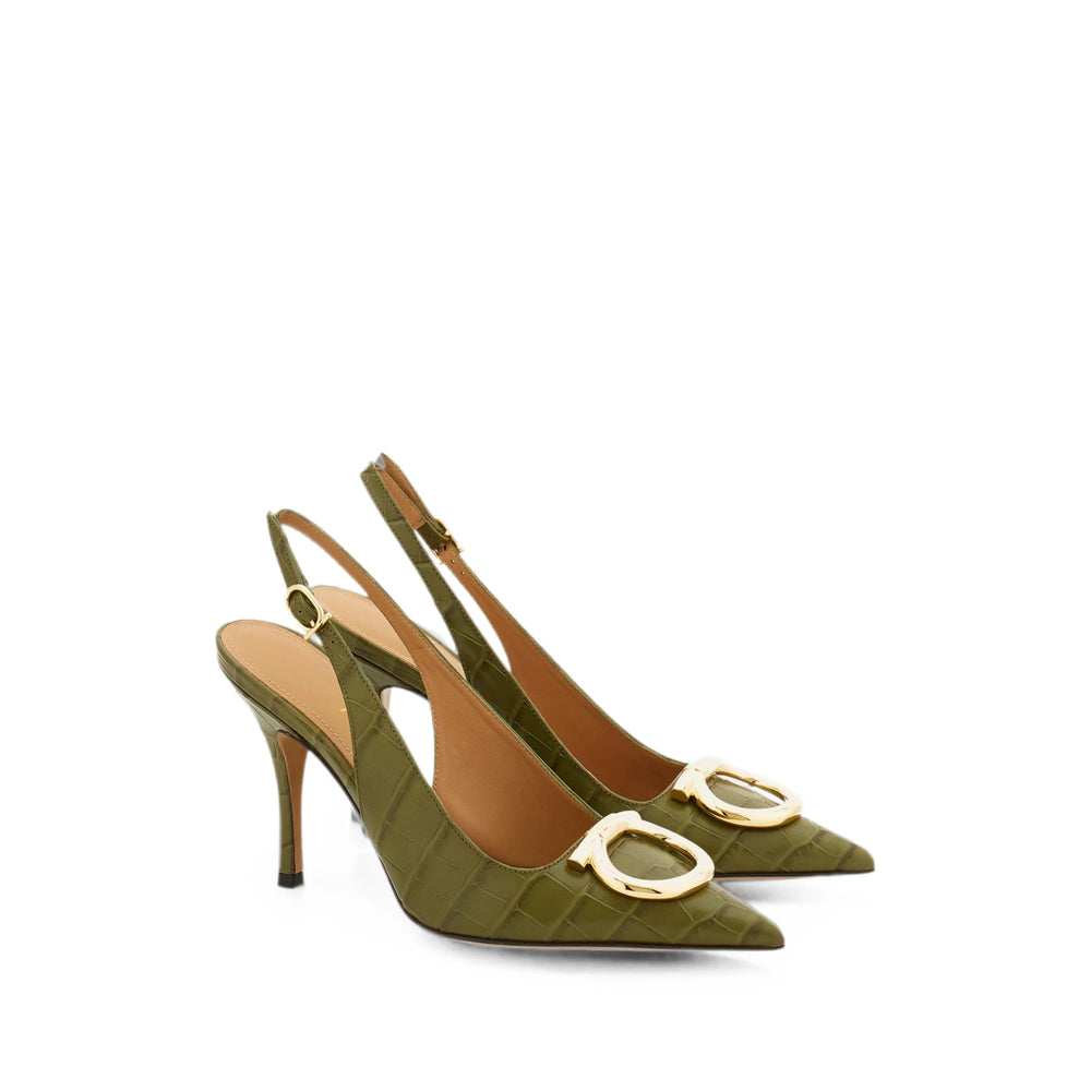 Ferragamo Green Shoes Women FERRAGAMO
