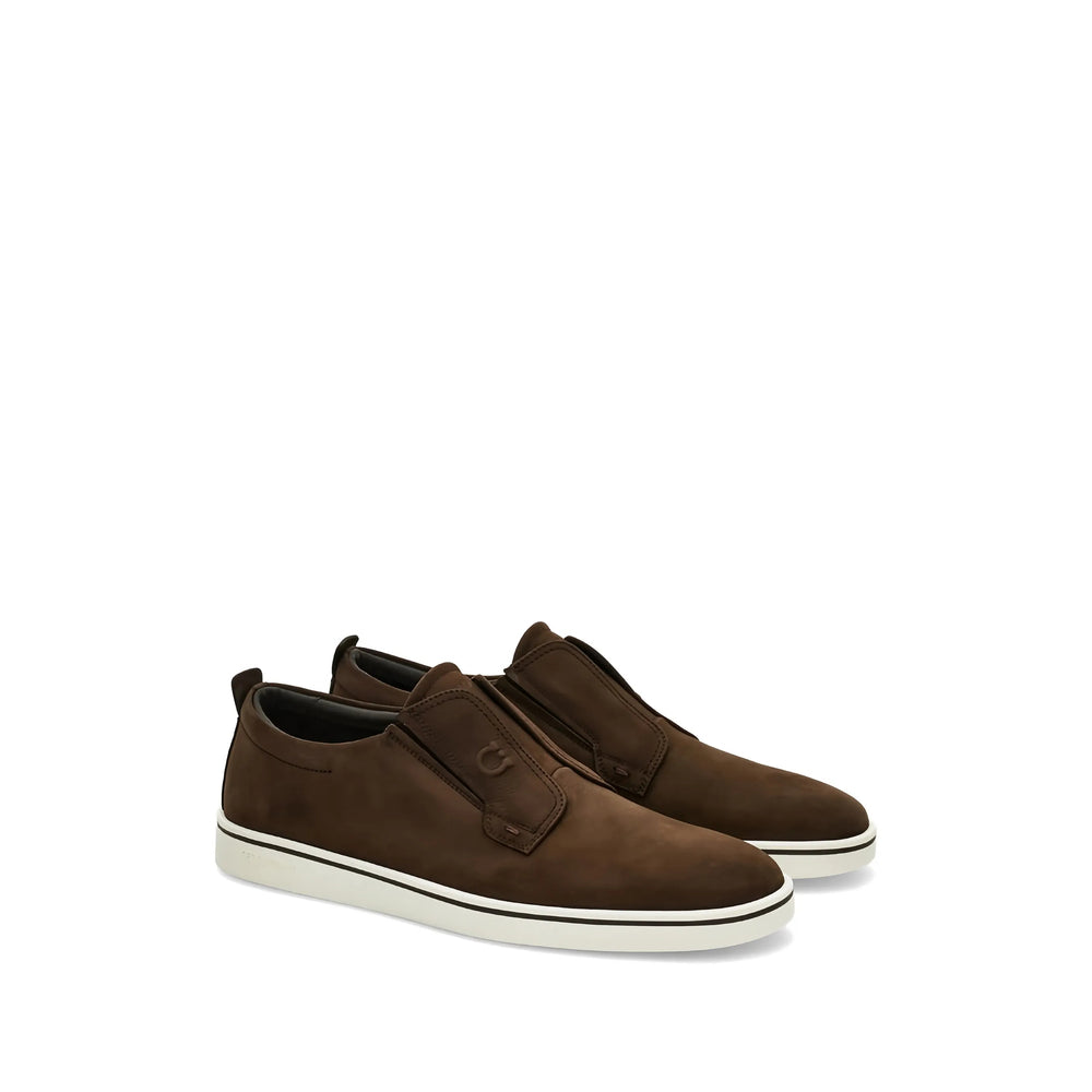 Ferragamo Brown Trainers - Slip-Ons Men FERRAGAMO