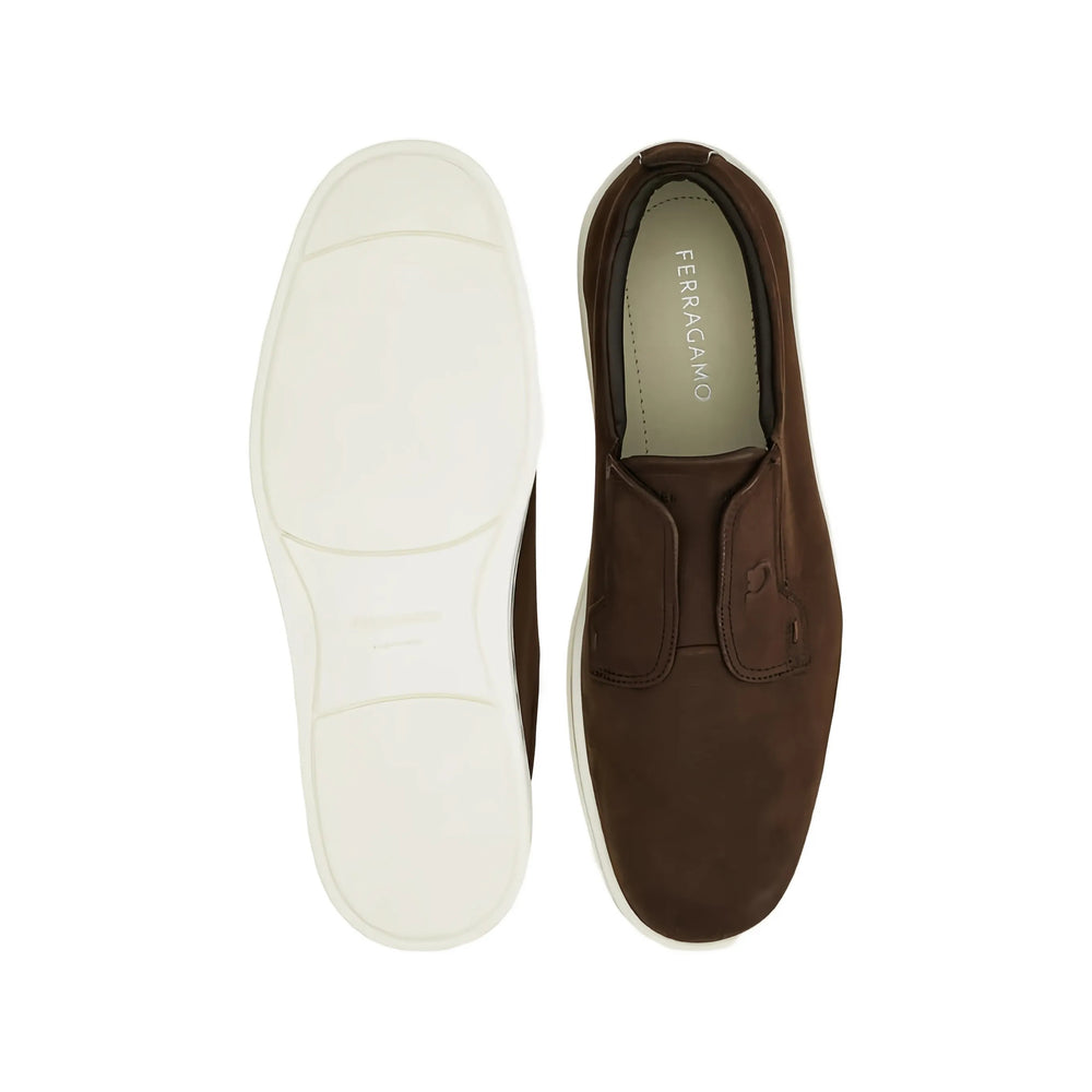 Ferragamo Brown Trainers - Slip-Ons Men FERRAGAMO