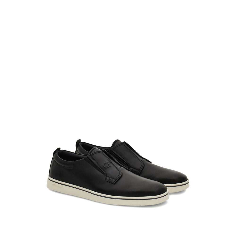 Ferragamo Black Trainers - Slip-Ons Men FERRAGAMO