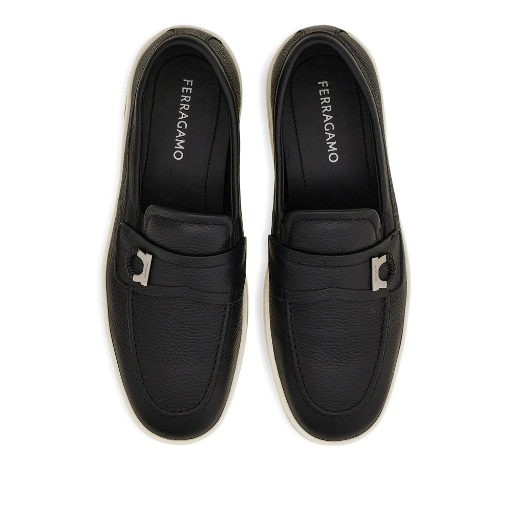 Ferragamo Black Loafers Men FERRAGAMO