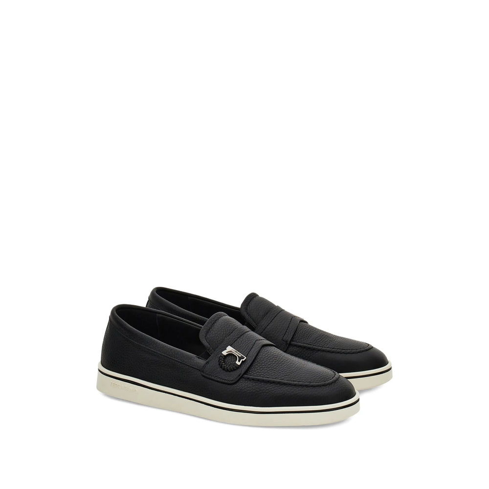 Ferragamo Black Loafers Men FERRAGAMO