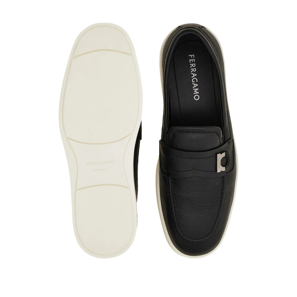 Ferragamo Black Loafers Men FERRAGAMO