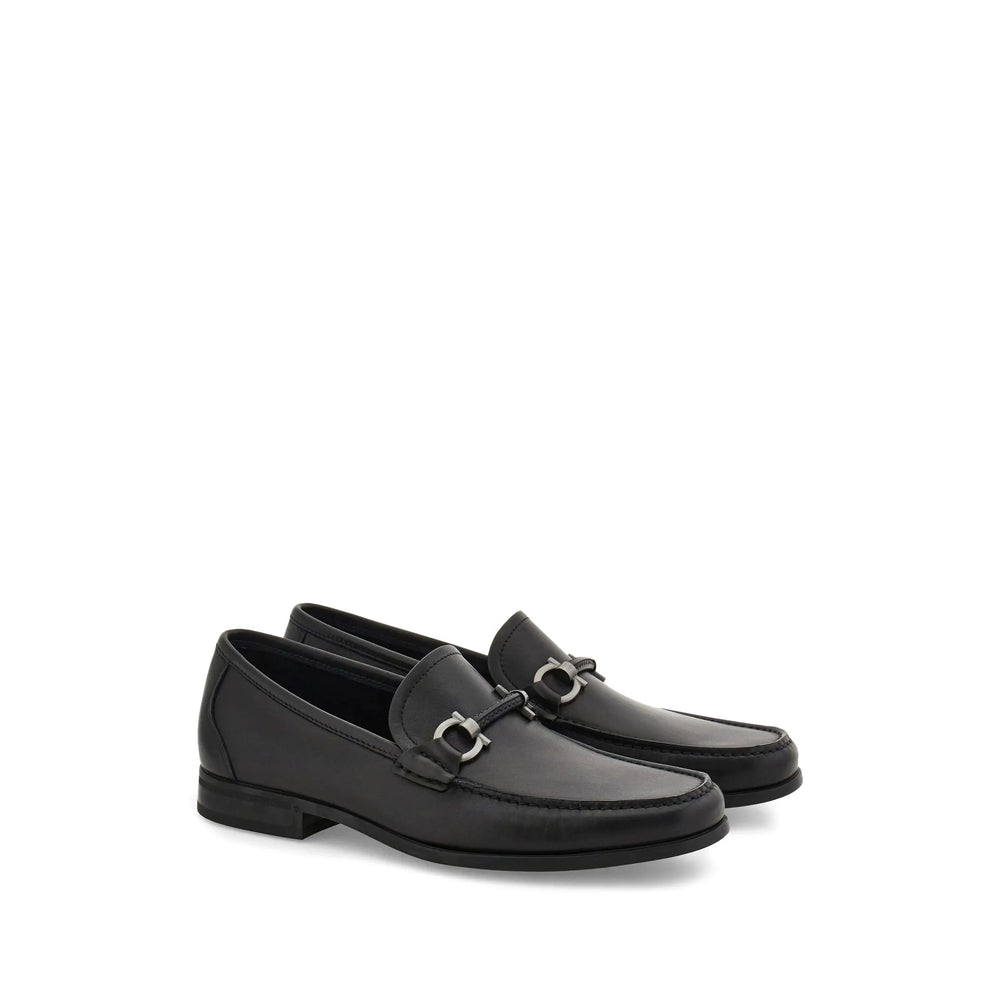 Ferragamo Black Loafers Men FERRAGAMO