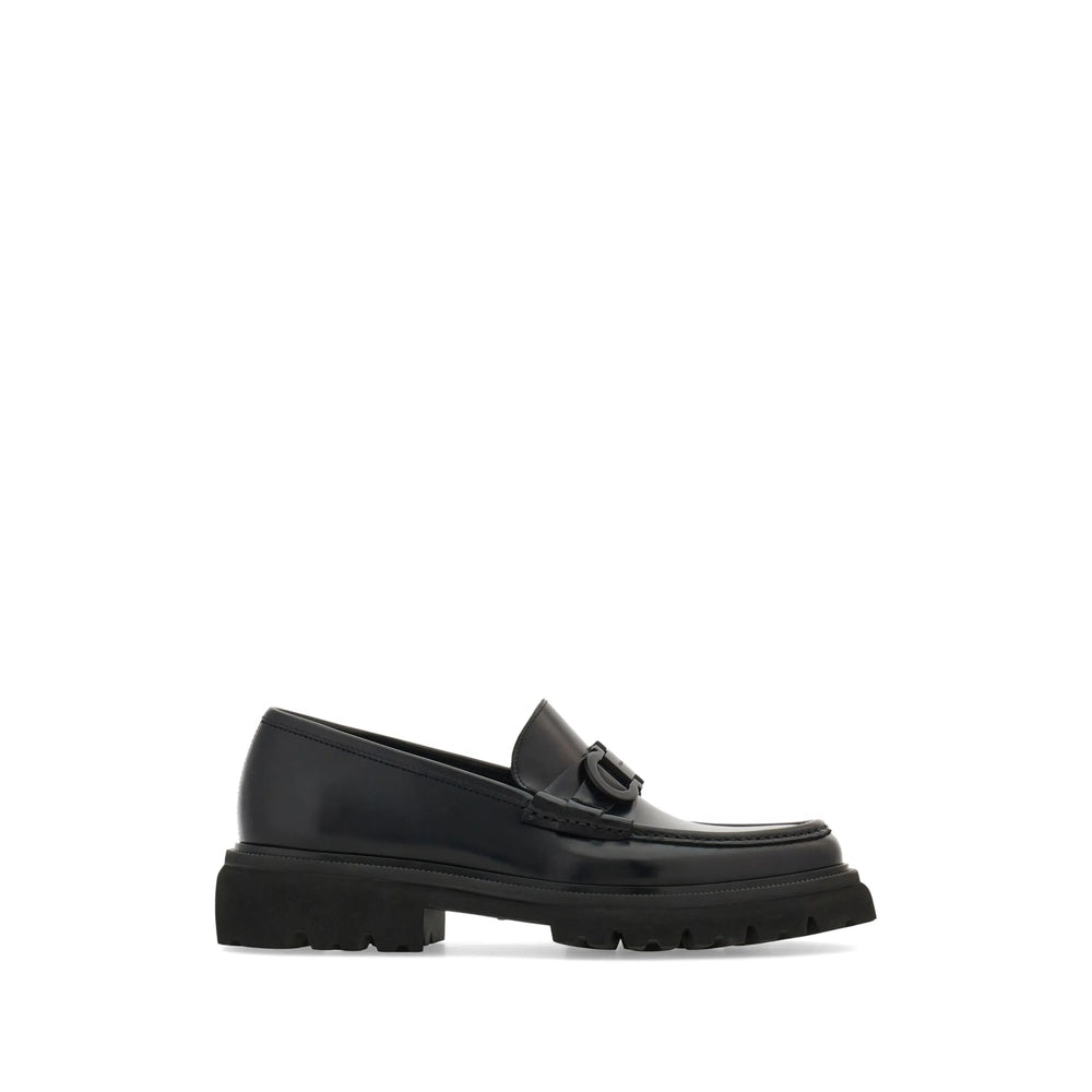 Ferragamo Black Loafers Men FERRAGAMO