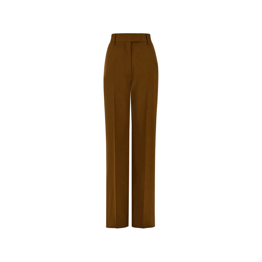 Ferragamo Brown Trousers - Tailored Trousers Women FERRAGAMO