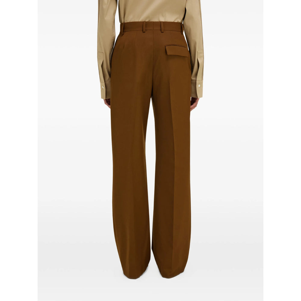 Ferragamo Brown Trousers - Tailored Trousers Women FERRAGAMO