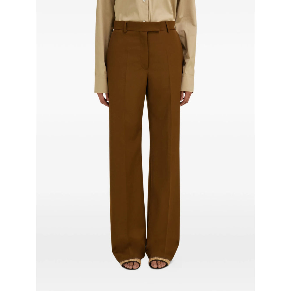 Ferragamo Brown Trousers - Tailored Trousers Women FERRAGAMO