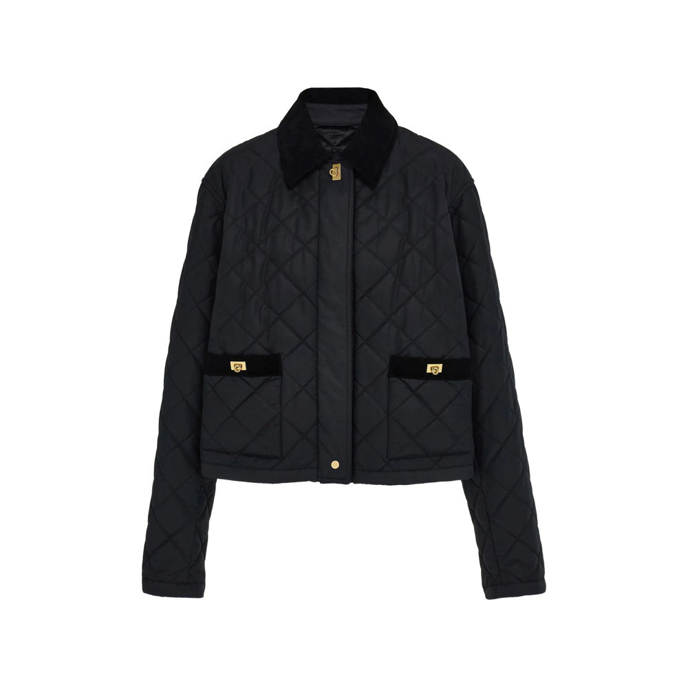 Ferragamo Black Jackets - Puffer Jackets Women FERRAGAMO