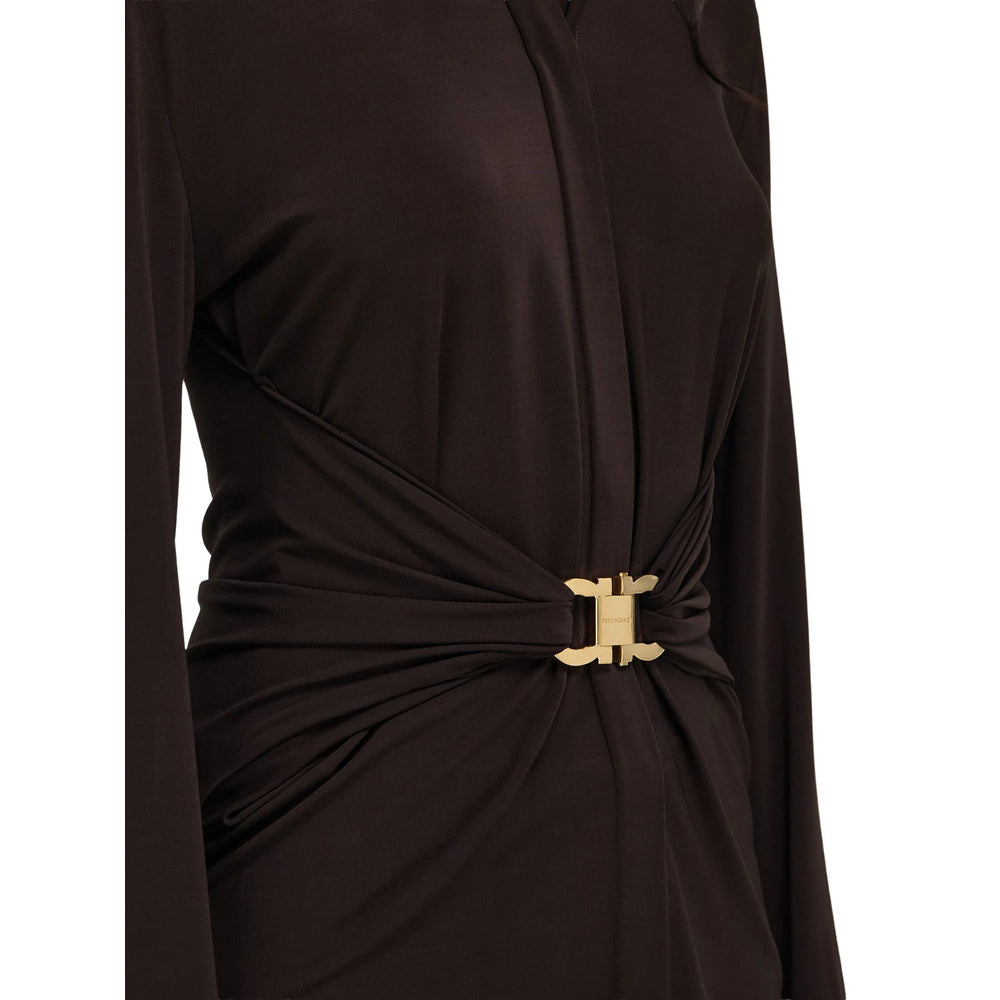 Ferragamo Brown Tops - Shirts Women FERRAGAMO