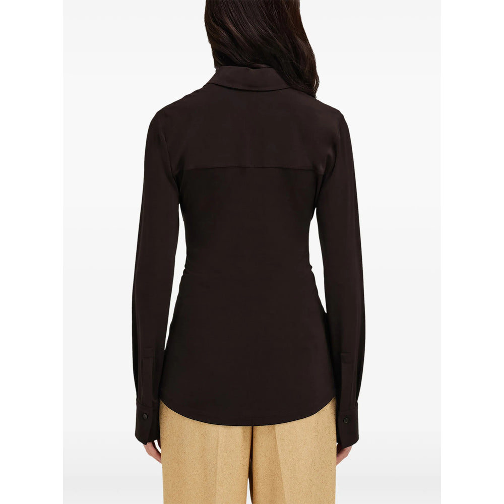 Ferragamo Brown Tops - Shirts Women FERRAGAMO