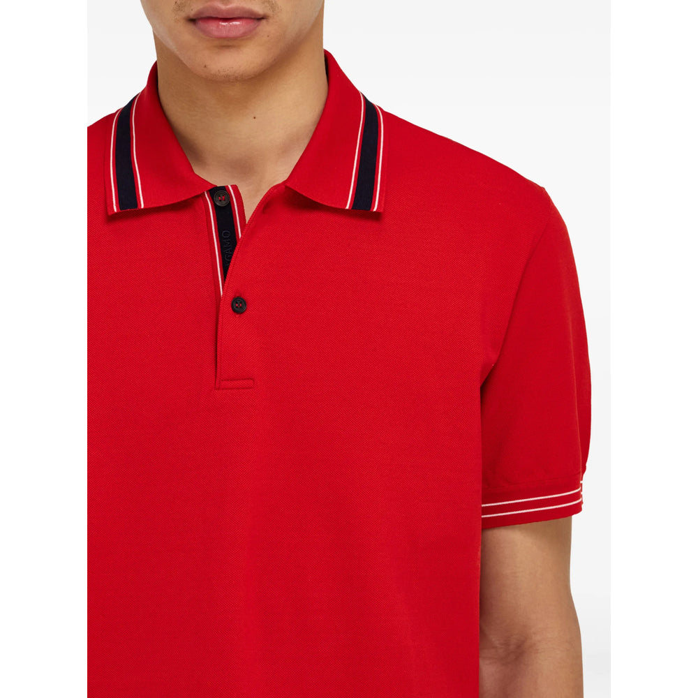 Ferragamo Red Polo Shirts Men FERRAGAMO