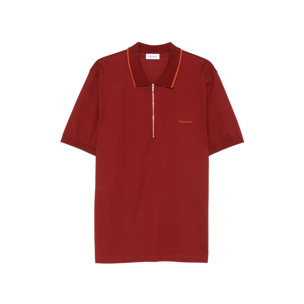 Ferragamo Red Polo Shirts Men FERRAGAMO