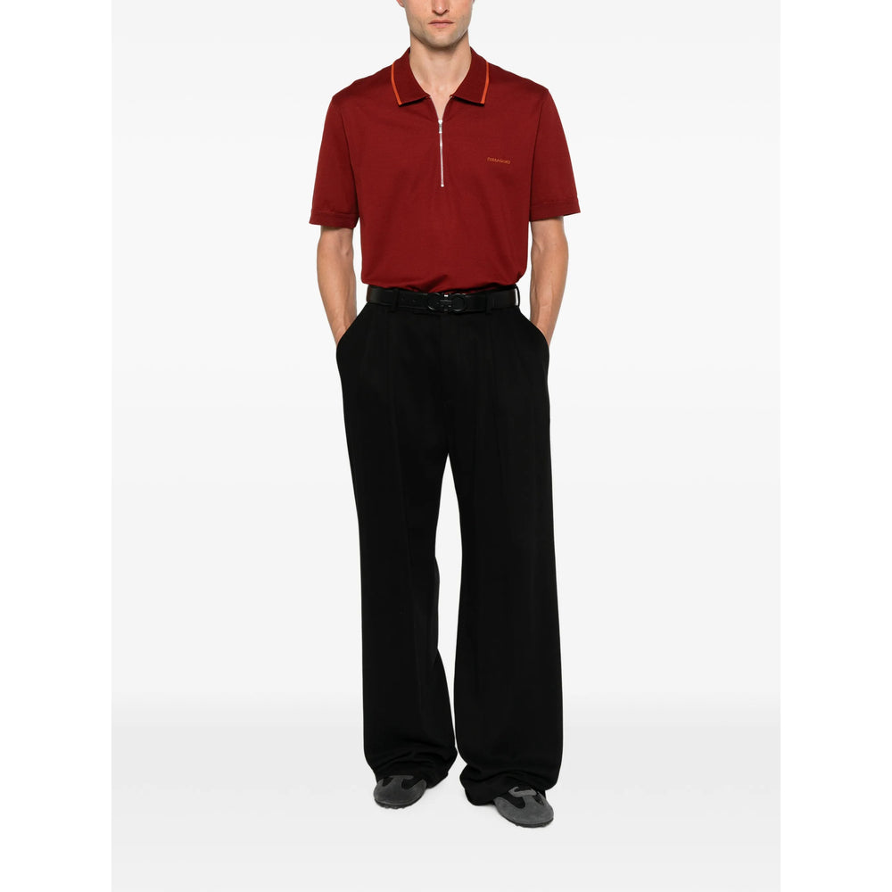 Ferragamo Red Polo Shirts Men FERRAGAMO
