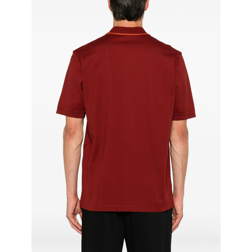 Ferragamo Red Polo Shirts Men FERRAGAMO