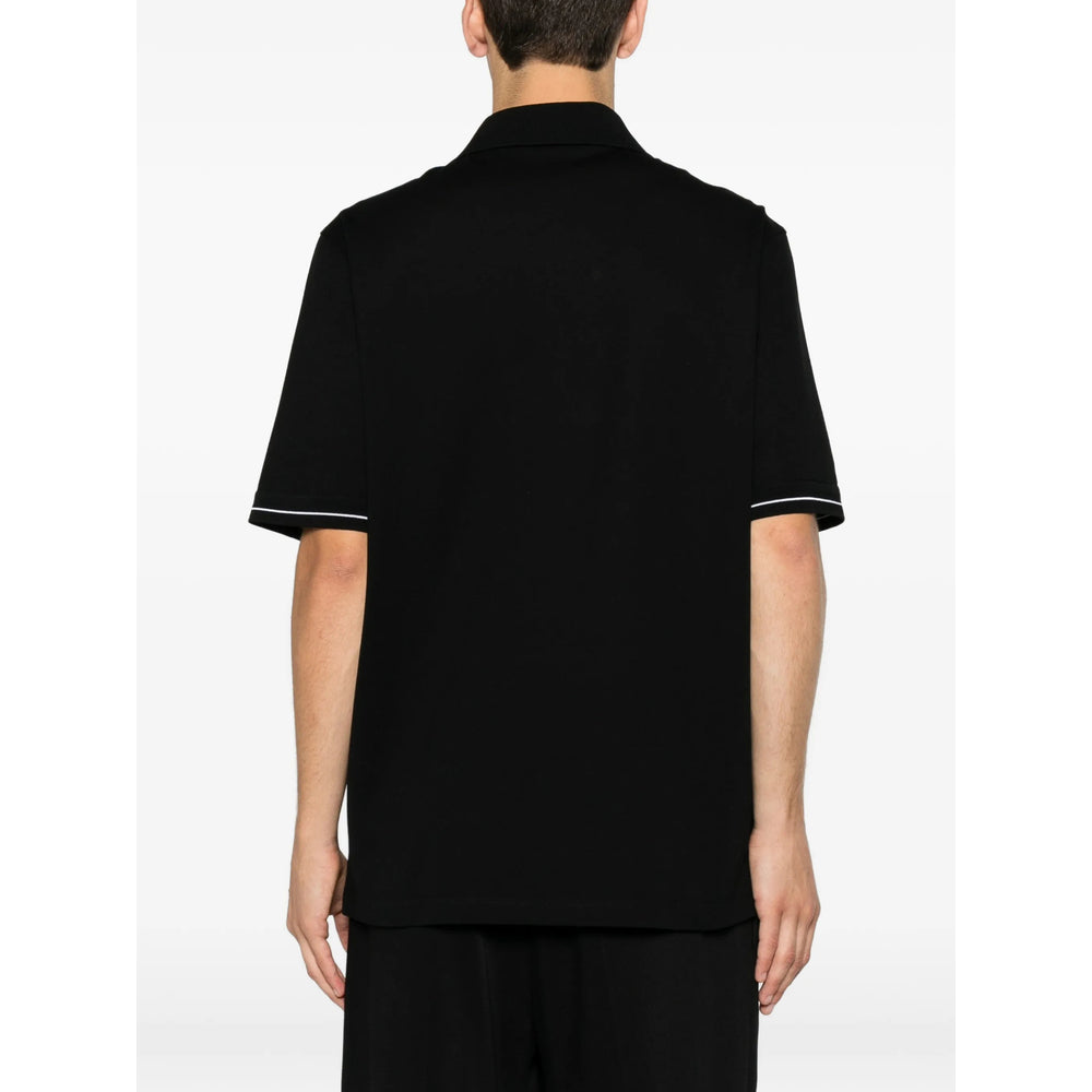 Ferragamo Black Polo Shirts Men FERRAGAMO