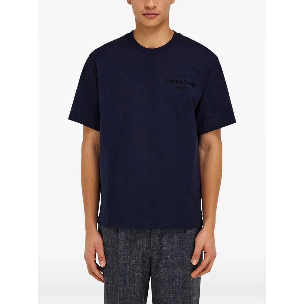 Ferragamo Blue T-Shirts & Vests - T-Shirts Men FERRAGAMO