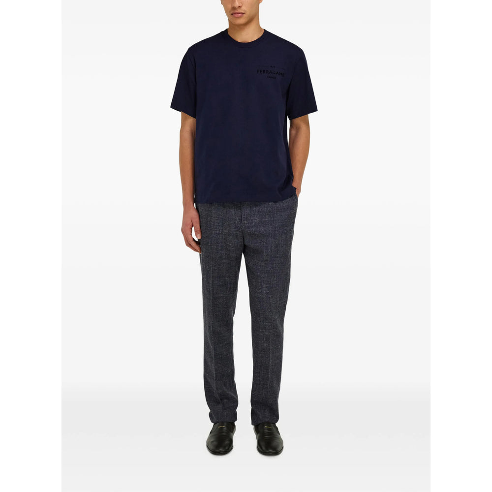 Ferragamo Blue T-Shirts & Vests - T-Shirts Men FERRAGAMO