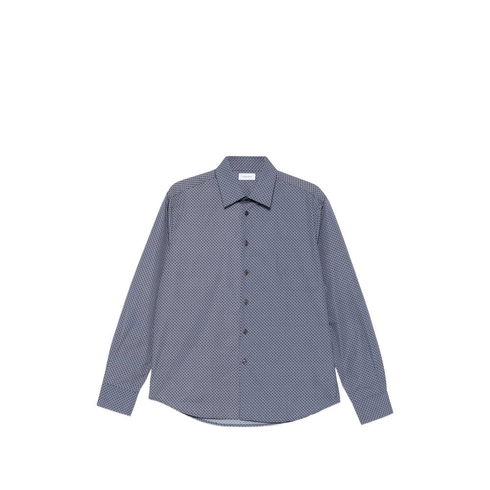 Ferragamo Blue Shirts Men FERRAGAMO