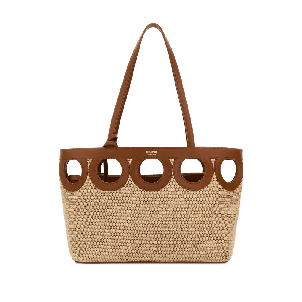 Ferragamo Brown Shoulder Bags Women FERRAGAMO