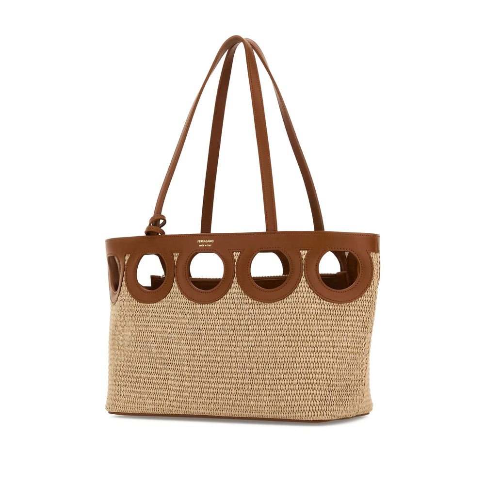 Ferragamo Brown Shoulder Bags Women FERRAGAMO