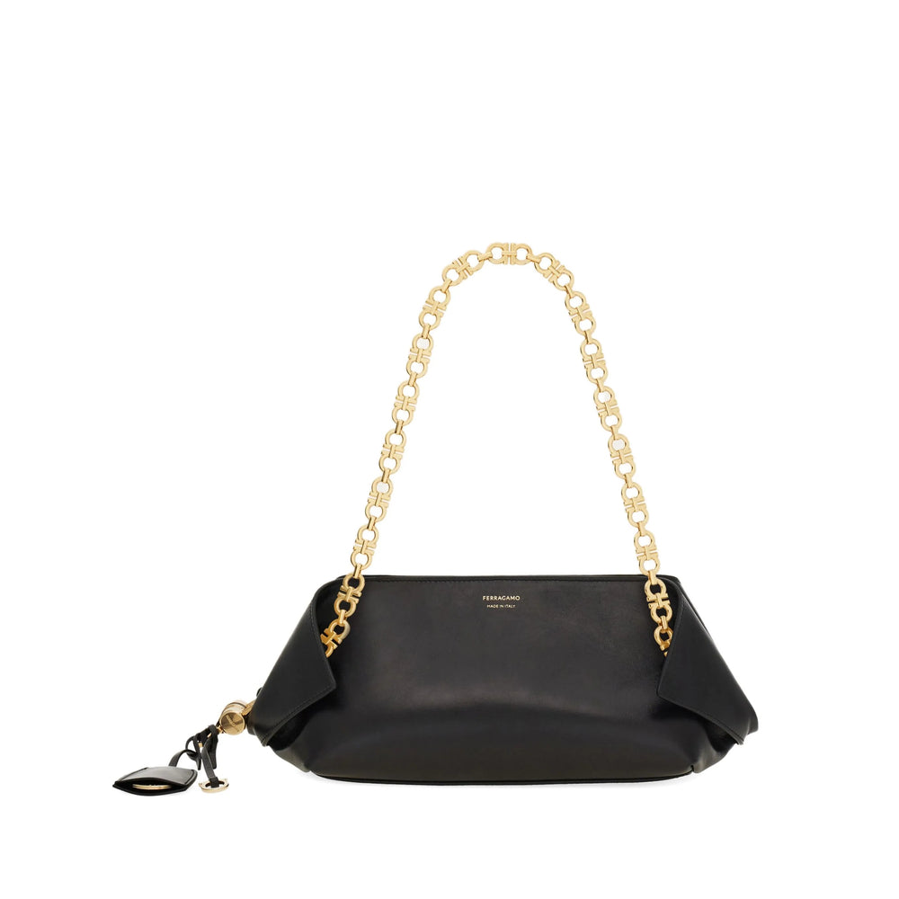 Ferragamo Black Shoulder Bags Women FERRAGAMO