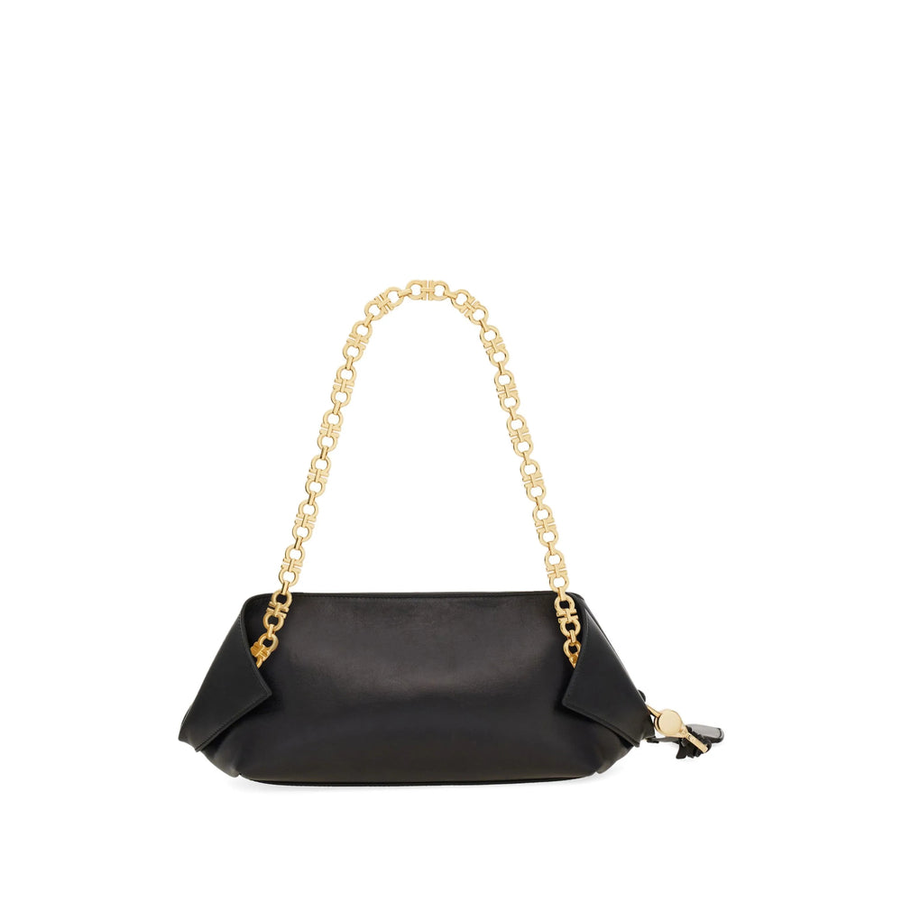 Ferragamo Black Shoulder Bags Women FERRAGAMO
