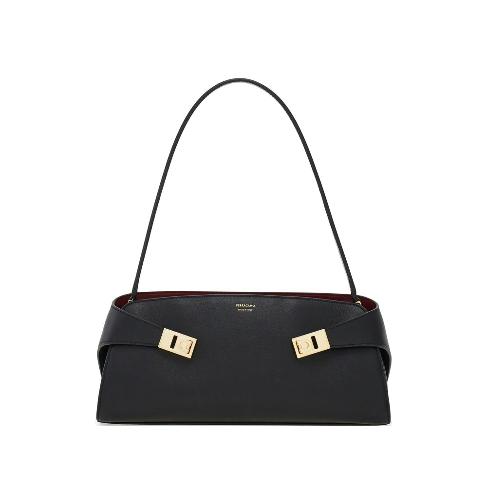 Ferragamo Black Shoulder Bags Women FERRAGAMO