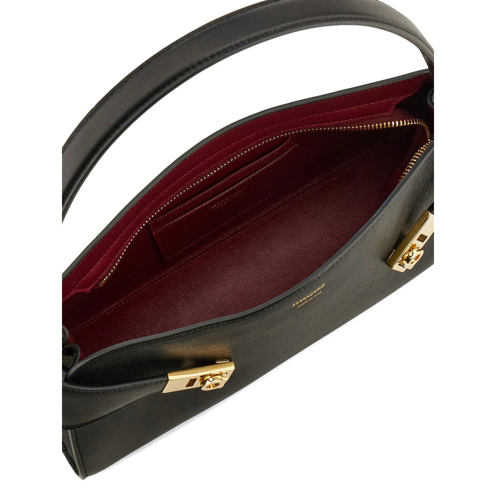Ferragamo Black Shoulder Bags Women FERRAGAMO