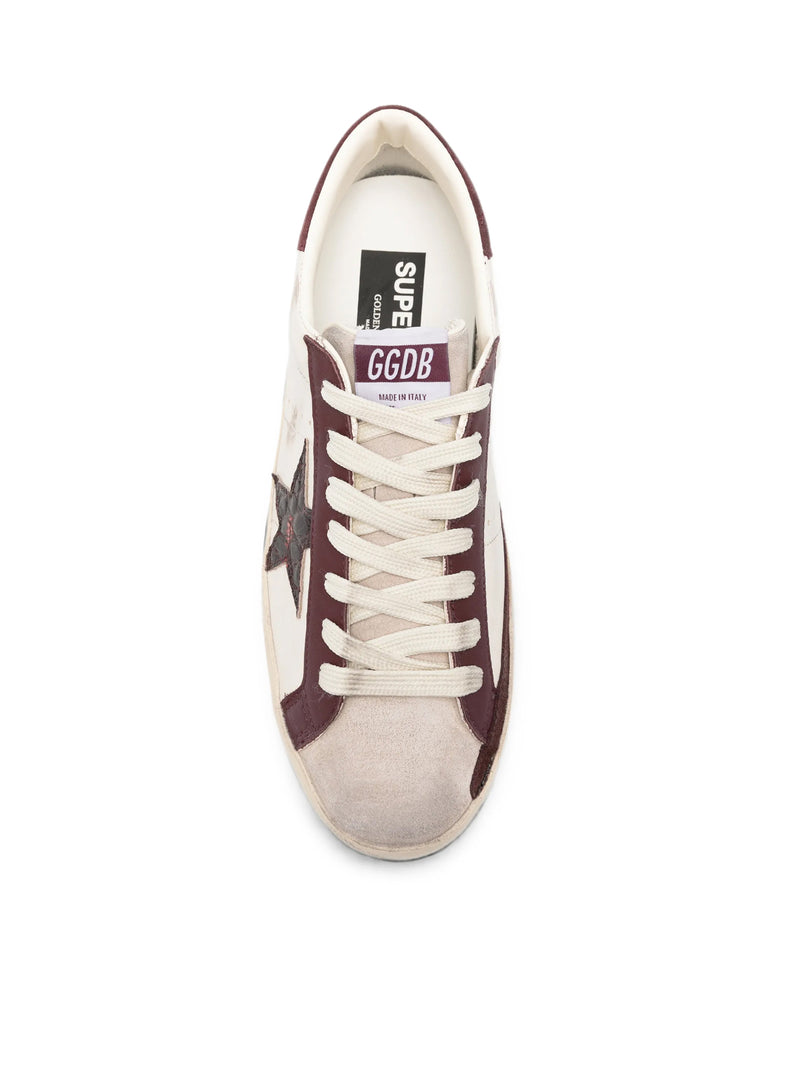 Golden Goose Deluxe Brand Men Superstar Sneakers In Nappa With Croco Star GOLDEN GOOSE