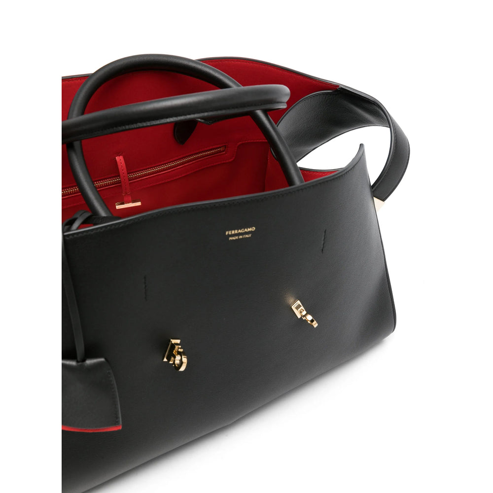 Ferragamo Black Tote Bags Women FERRAGAMO