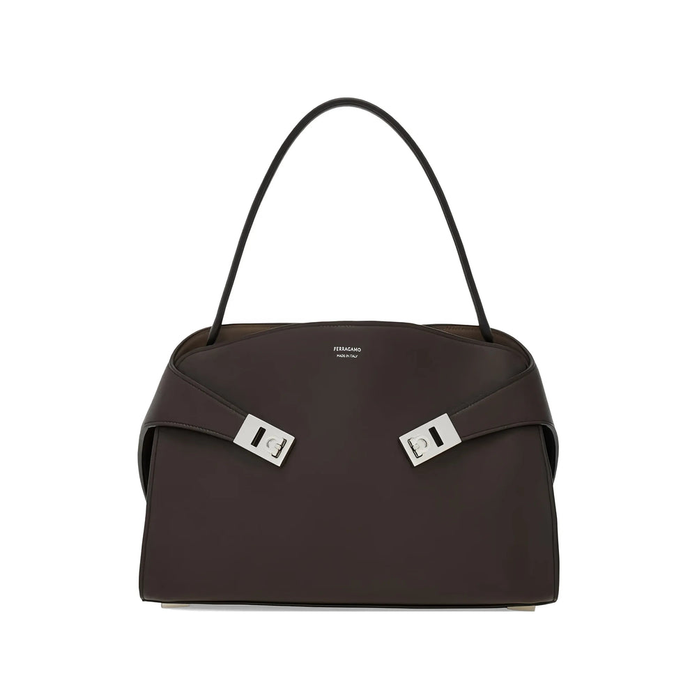 Ferragamo Brown Shoulder Bags Women FERRAGAMO