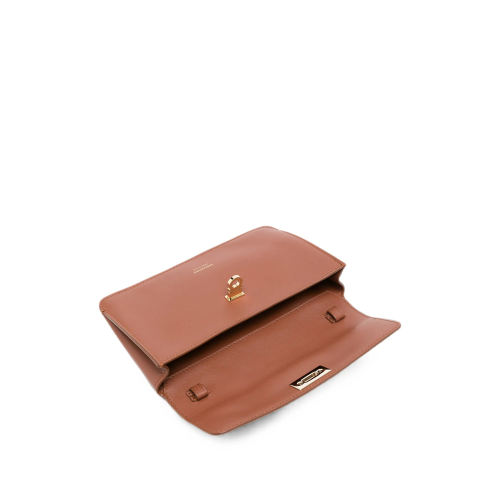 Ferragamo Brown Clutch Bags Women FERRAGAMO