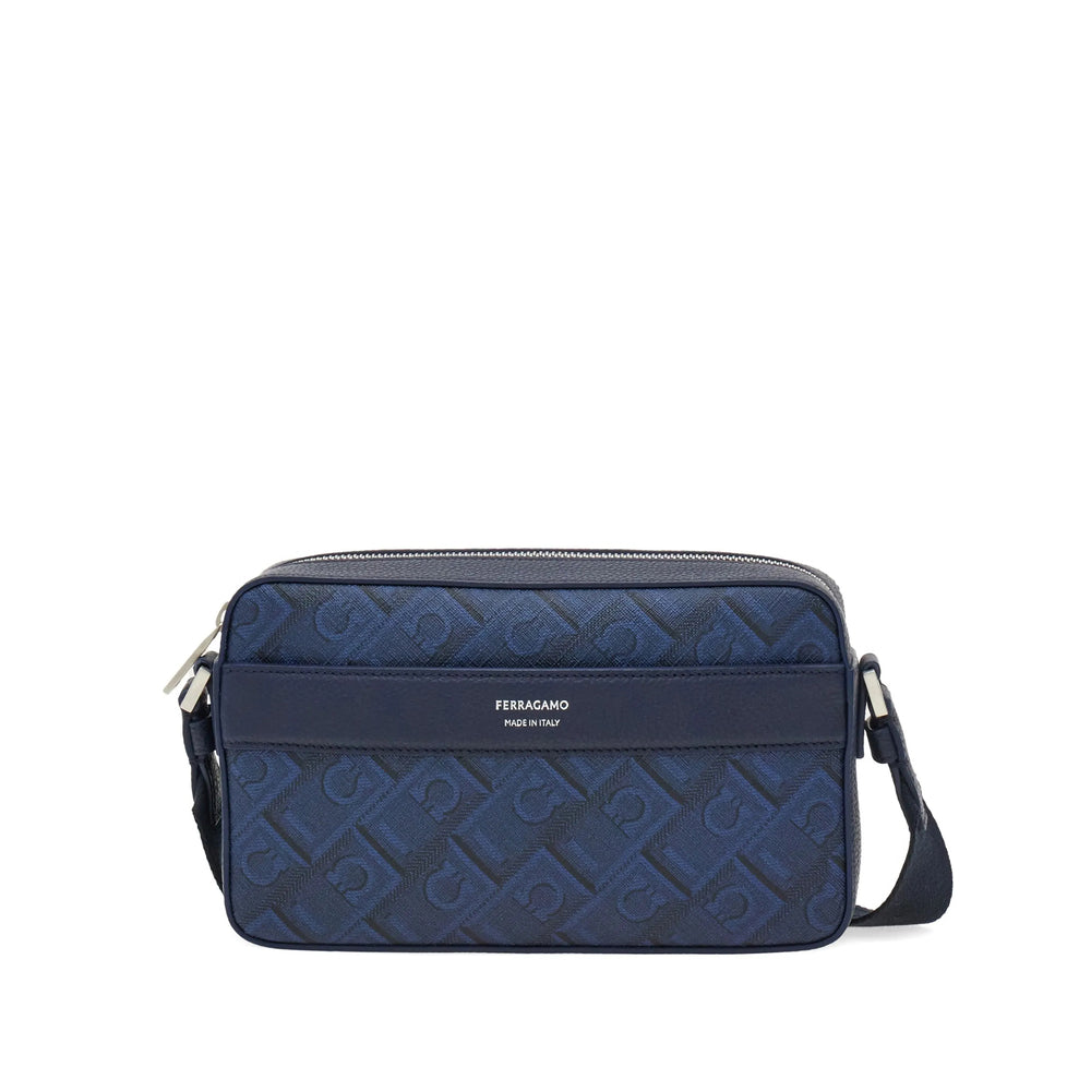 Ferragamo Blue Messenger Bags Men FERRAGAMO