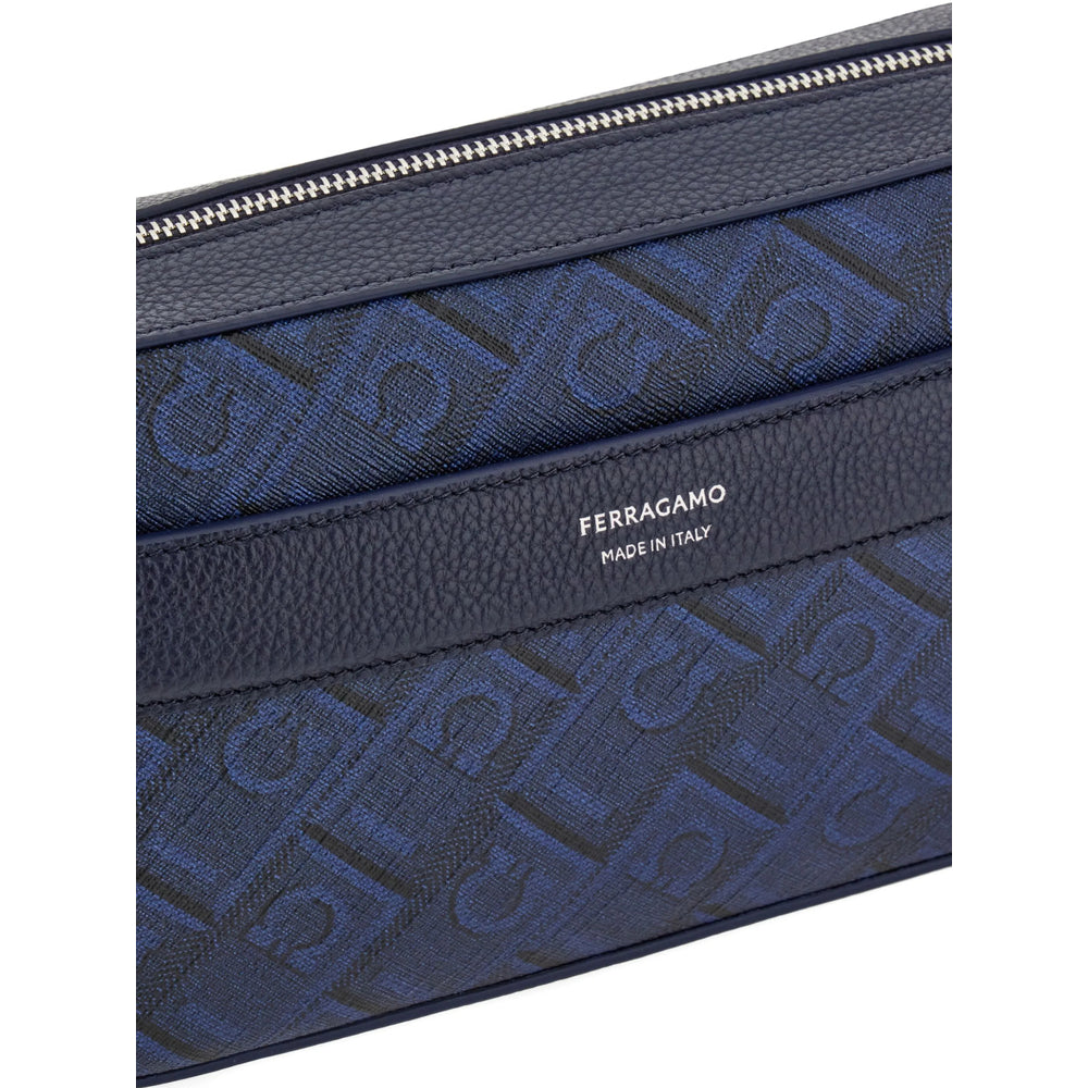 Ferragamo Blue Messenger Bags Men FERRAGAMO