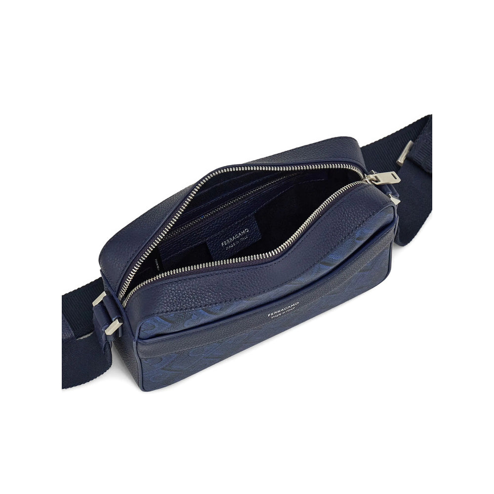 Ferragamo Blue Messenger Bags Men FERRAGAMO