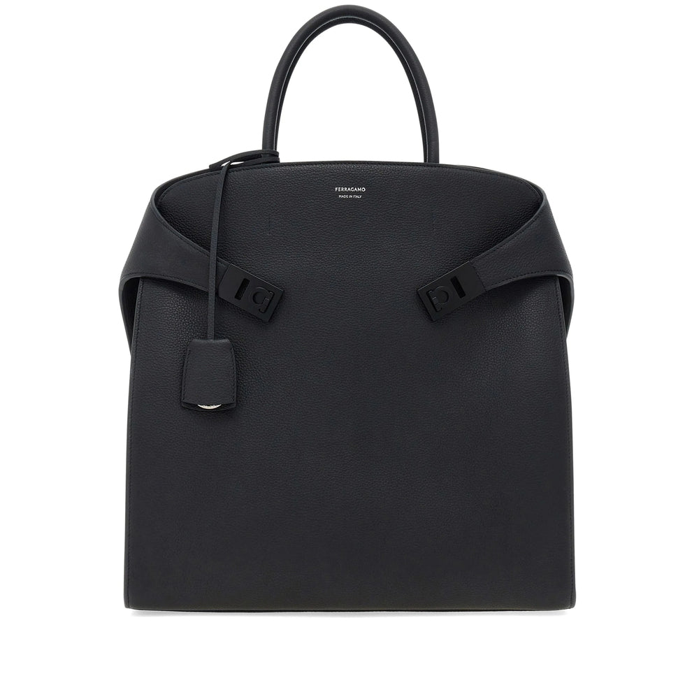 Ferragamo Black Tote Bags Men FERRAGAMO