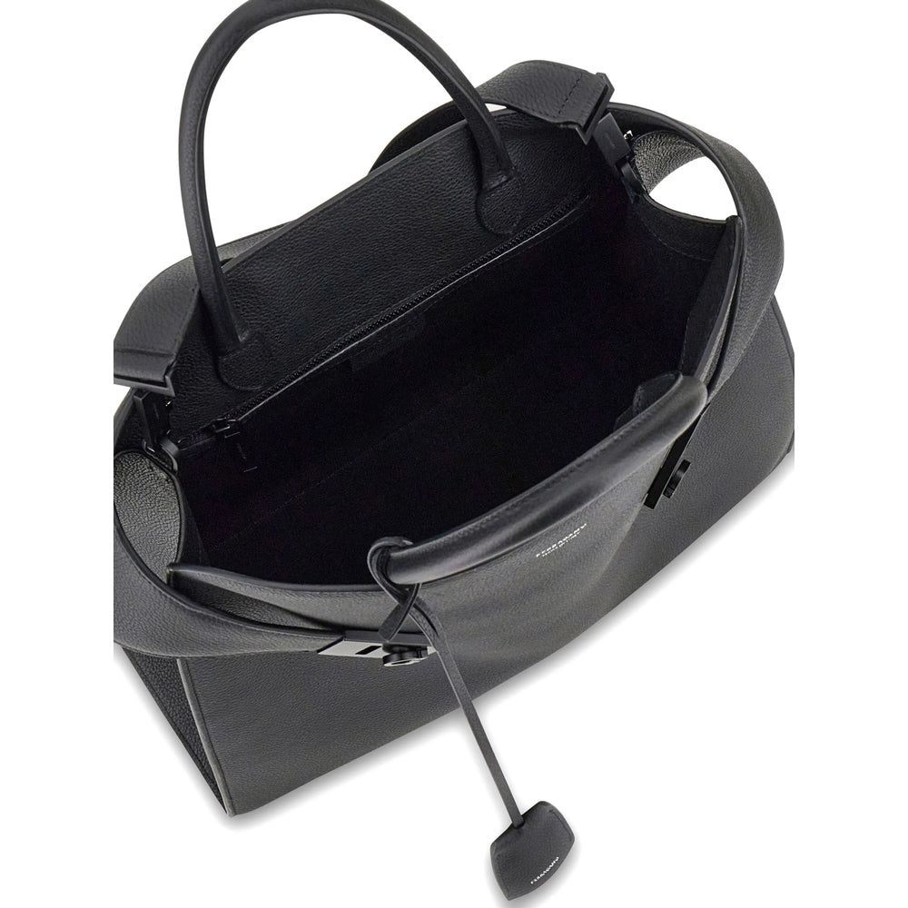 Ferragamo Black Tote Bags Men FERRAGAMO