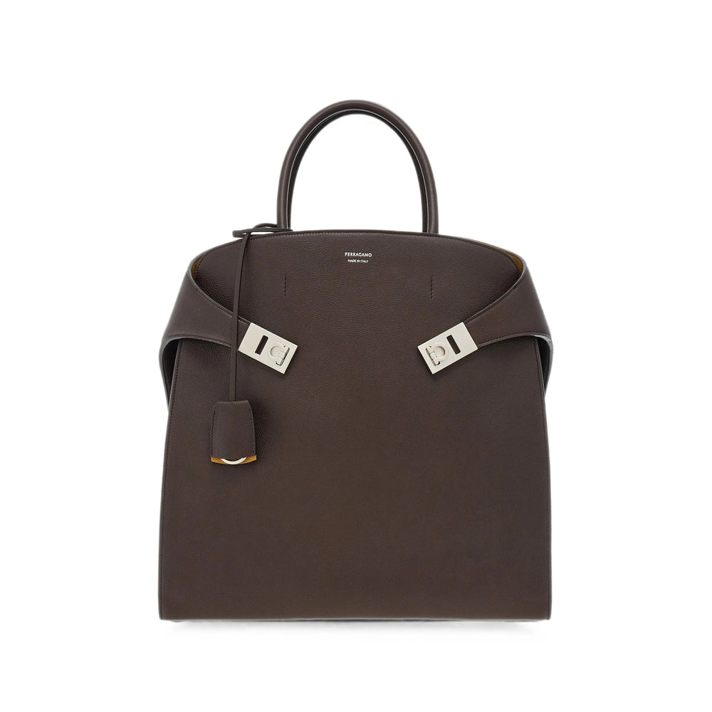 Ferragamo Brown Tote Bags Men FERRAGAMO