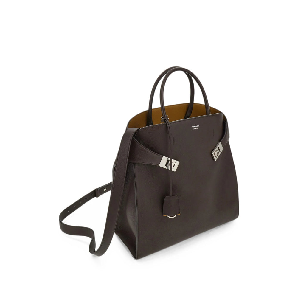 Ferragamo Brown Tote Bags Men FERRAGAMO