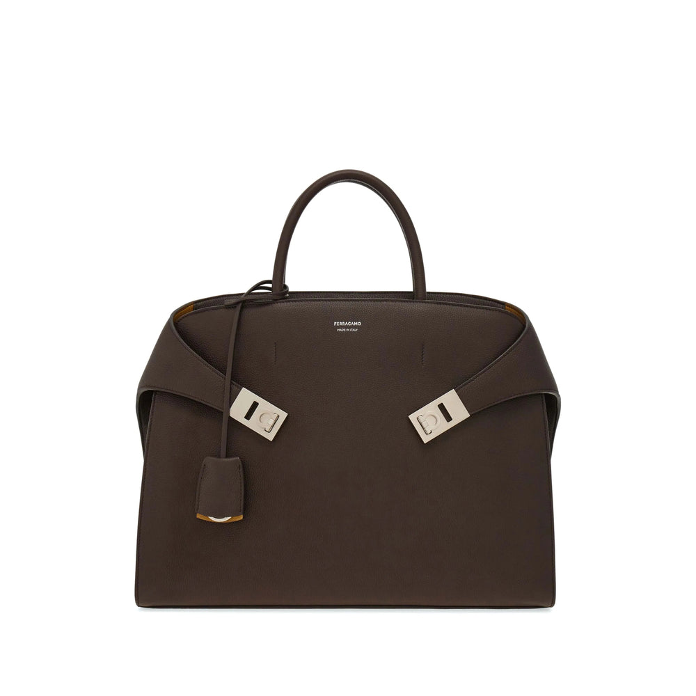 Ferragamo Brown Tote Bags Men FERRAGAMO