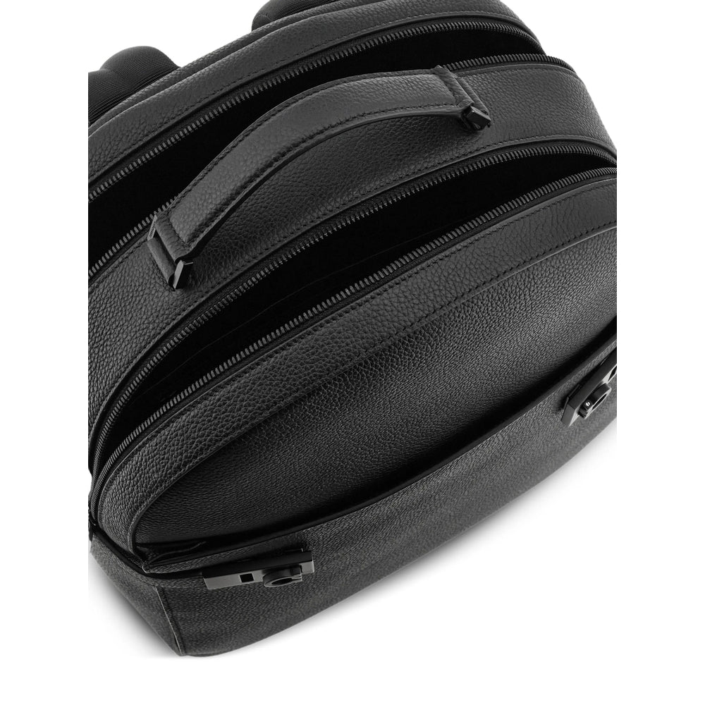Ferragamo Black Backpacks Men FERRAGAMO