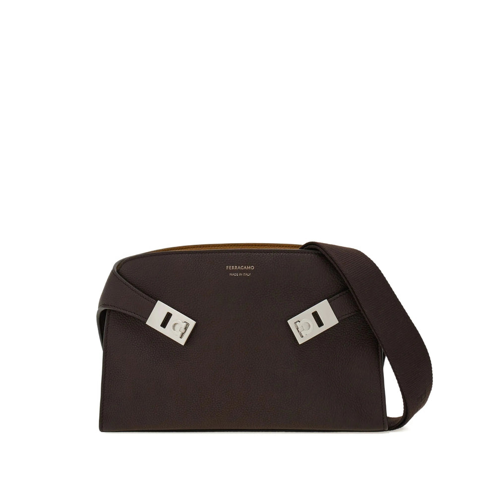 Ferragamo Brown Messenger Bags Men FERRAGAMO